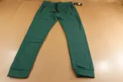 Logan & Martin Mens Size Large Green Fleece Drawstring Zip Pocket Joggers NWT