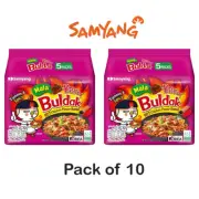 Samyang Buldak Spicy Ramen Mala Flavor Hot Spicy, Pack of 10