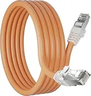 Ethernet Cable 25ft, Cat 7 SFTP Triple Shielded Ethernet Cable, Network Cable, Internet Cable, LAN Cable, with RJ45 Connector for Router, Modern, PC, Laptop, TV, Switch Box, Printer, PS3/4/5, Gaming