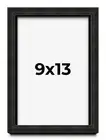 9x13 Shadow Box Black Rustic Barnwood Display Frame | 1.125 Inch Deep | 0.875 I