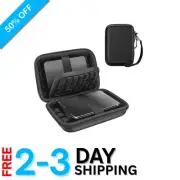 Portable Hard Drive Case EVA 2.5 Inch Water-Resistant Compact Storage Black