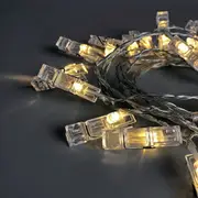 Dual Power 24 LED String Light With Clamps