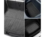 Manan Tesla Model Y Floor Mats Front Rear Trunk +Toolbox Anti-Slip Car Carpets