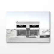 Black And White Fashion Store Print 100% Australian Made 120x90cm (Stretched Canvas)