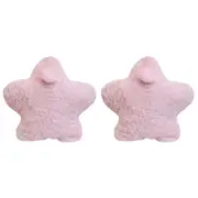 2x LVD Polyester Star Baby/Infant Nursery Decor Snuggle Soft Cushion 45cm Pink