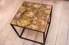 24'' Stunning Brown Petrified Stone Coffee Table Top Luxurious Garden Furniture