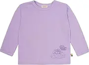 [loud + proud] Girls' Derby Rib with Print, Made of Organic Cotton, GOTS Certified Long-Sleeved Shirt, Fliederfarben
