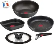Tefal Ingenio Titanium Induction 5 Piece Non-Stick Cookware Wok Egg Pan Set