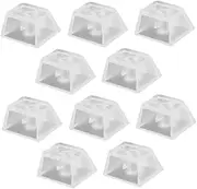 Vaguelly 10Pcs Transparent Keycap for Mechanical Keyboard Keycaps Fit for Keyboards Durable Chic Design for Enhanced Gaming Experience