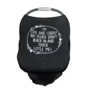 Car Seat Cover 4-n-1 Cover- Please Don’t Touch Black
