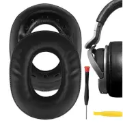 Geekria Protein Leather Ear Pads for SONY MDR-HW700 Headphones (Black)