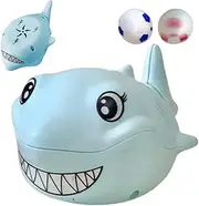 Ball Blowing Toy Toddler,with 2 Balls Lovely Suspended Ball Blowing Shark | Cartoon Ball Blowing Animal Model Toys for Learning Props