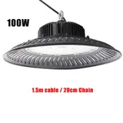 OZNALA 100W UFO LED High Bay Lights Workshop Shed Industrial Warehouse Factory Gym