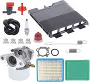 692298 Air Cleaner Cover Kit & 799868 Carburetor for Briggs & Stratton 122000 Model Engines 498254 497347 497314 498170