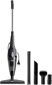 [Inalsa] Home Vacuum Cleaner | 2-in-1 Handheld Vertical Vacuum and Adhesive for Office, 800W with 16KPA Strong Suction | HEPA Filtration | 0.8L Dust Tank | Multiple Accessories,