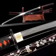 T10 Carbon Steel Mirror Blade Ceremonial Sword Display Decorative Katana Samurai