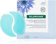 Klorane - Smoothing & Soothing Eye Masks with Cornflower & Plant-Based Hyaluronic Acid - Hydrogel Eye Patches For Puffy, Tired Eyes and Dark Circles - 7 ct.