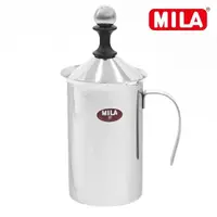 在飛比找momo購物網優惠-【MILA】雙層濾網奶泡杯300ml(雙層不鏽鋼濾網奶泡杯)