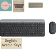 Logitech عربي MK470 Slim Wireless Keyboard (Arabic and English) and Mouse