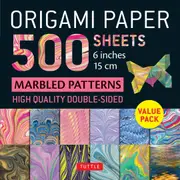 Origami Paper 500 sheets Marbled Patterns 6" (15 cm)