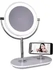 OttLite Wireless Charging LED Makeup Mirror - Illuminated Magnifying Light