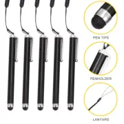5 Pcs Touch Screen Pen Capacitive Baby Stylus with Anti-lost Lanyard