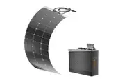 VoltX 12V 100Ah Slim Lithium Battery + VoltX 100W Solar Panel Flexible