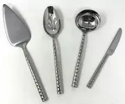 Vera Wang Wedgewood Vera Pagoda Collection 3-Piece Serving Set w/bonus knife