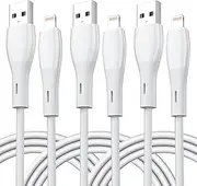 iPhone Charger 6FT 3 Pack, Fast iPhone Charging Cable [Apple MFi Certified] iPhone Chargers Lightning Cable Original for iPhone 14/14Pro/13/13Pro/12/11/11Pro, ipad/AirPods-White