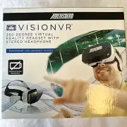 Amerisound VisionVR Virtual Reality Headset w/ Stereo Headphone - iPhone Android