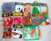 VINTAGE 1960'S BLOW UP INFLATABLE ASSORTED ANIMAL ETC TOY LARGE LOT SEALED NOS!