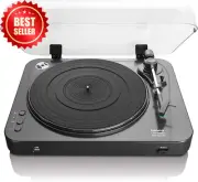 Turntable with Direct Encoding and Bluetooth, Black