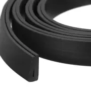 13/64"x 15/32"x 9.8ft Rubber U Channel Edge Trim Flat Type Fit for 0.5-1mm Edge