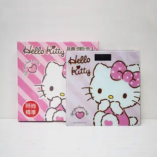 【百科良品】Hello Kitty凱蒂貓 數位電子體重計 體重機 電子秤-粉色甜心(正版授權)