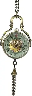 [TINEASUR] Pocket Watch Tank Quartz Edifice Ring Vintage Bracelet Necklace Winder Diver Watches Mechanical Watch Clothing Decor Accessories Hanging Watch Alloy