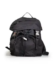 Black Buckle Strap Backpack
