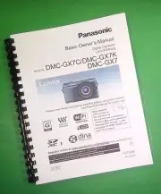 Owners Manual for Panasonic DMC-GX7 GX7C GX7K 104 Pages W/Clear Covers!