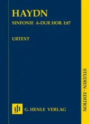 Haydn Symphonie a Major Hob. I:87 Sheet Music Orchestra Study Score 051489055