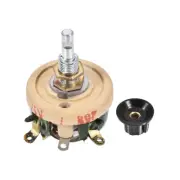 25W 1K Ohm Wirewound Ceramic Potentiometer Variable Rheostat Resistor With Knob