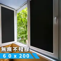 在飛比找momo購物網優惠-黑色不透光玻璃靜電貼膜 60x200CM(窗貼)