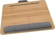 Bamboo Lap Desk Bed Tray with Cushion Laptop Table Multifunction for Reading Writing Playing on Bed