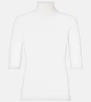 [Max Mara] Max Mara Cecina virgin wool turtleneck top UK 10 white