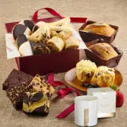 Gourmet Bakery Assortment Gift Box With Scented Candle Freshly Baked Sweet Treat