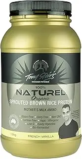 Designer Physique Organic Sprouted Brown Rice Protein Powder, French Vanilla, Vanilla 1.5 kilograms