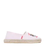 Kenzo Lucky Tiger Logo Embroidered Espadrilles 36 Pink