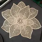 Heat-Resistant Bauhinia-shape Placemat 38cm Coasters New Western Placemat Home