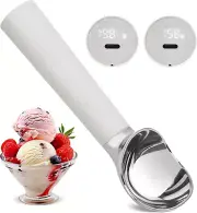Heated Ice Cream Scoop Rechargeable - Electric Ice Cream Scoop for Hard Ice Crea