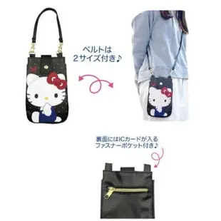 asdfkitty*KITTY造型皮質2用手機包 斜背包 手提包-日本正版商品