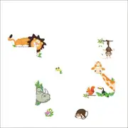 Jungle Animals Door Surround Stickers AW0001