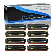 8PK CF500A 202A BK/C/M/Y Toner Cartridge Fit for HP LaserJet Pro M254nw M254dn